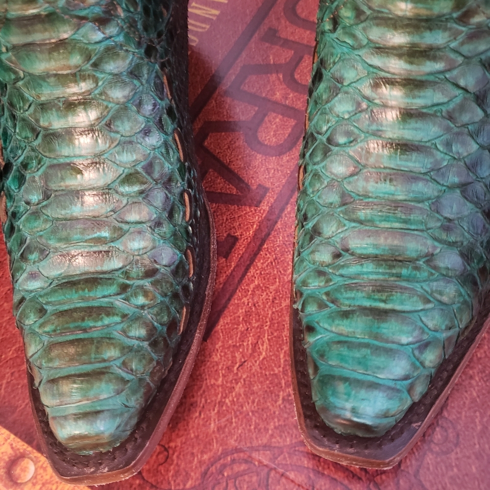 Corral Turquoise Python Boots